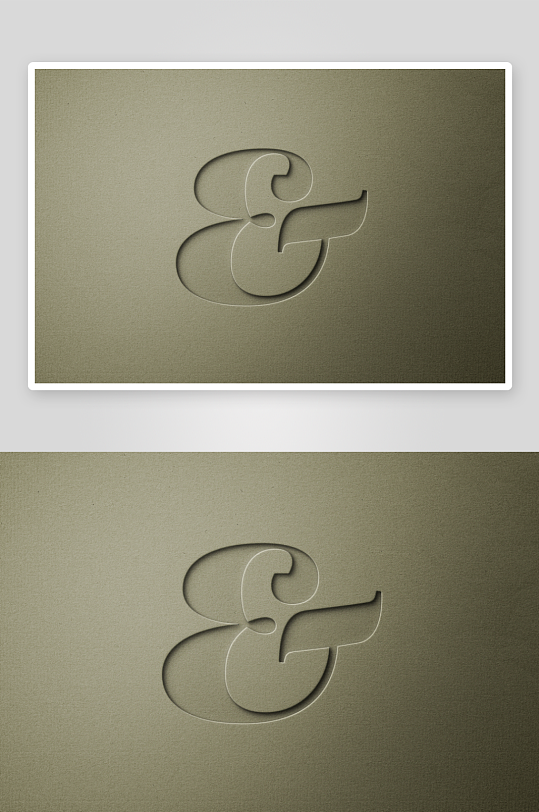 烫金LOGO图标样机mockup分层素材-众图网