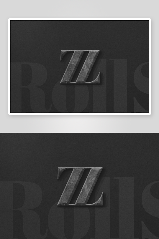 烫金LOGO图标样机mockup分层素材-众图网