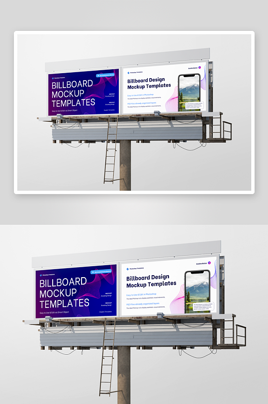 户外广告样机mockup分层素材-众图网
