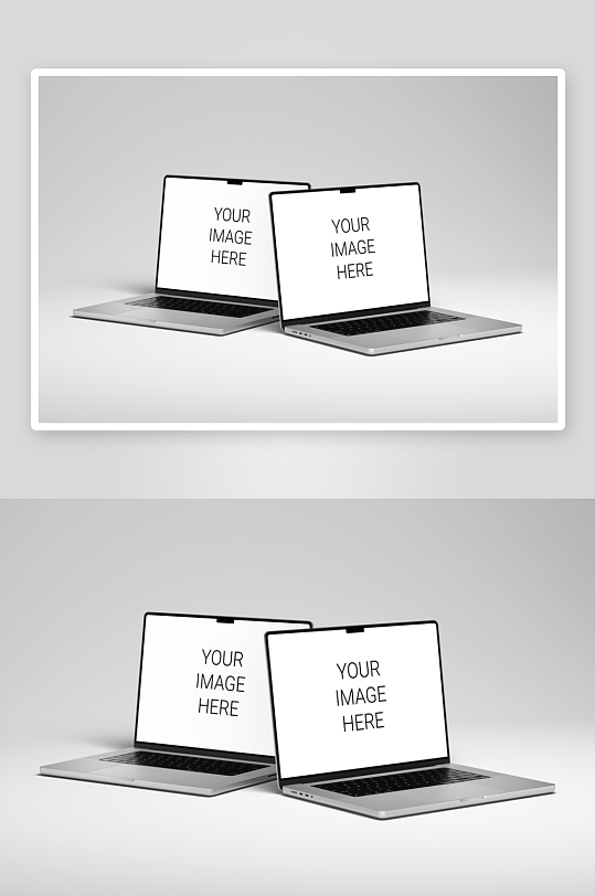 笔记本电脑样机mockup分层素材-众图网