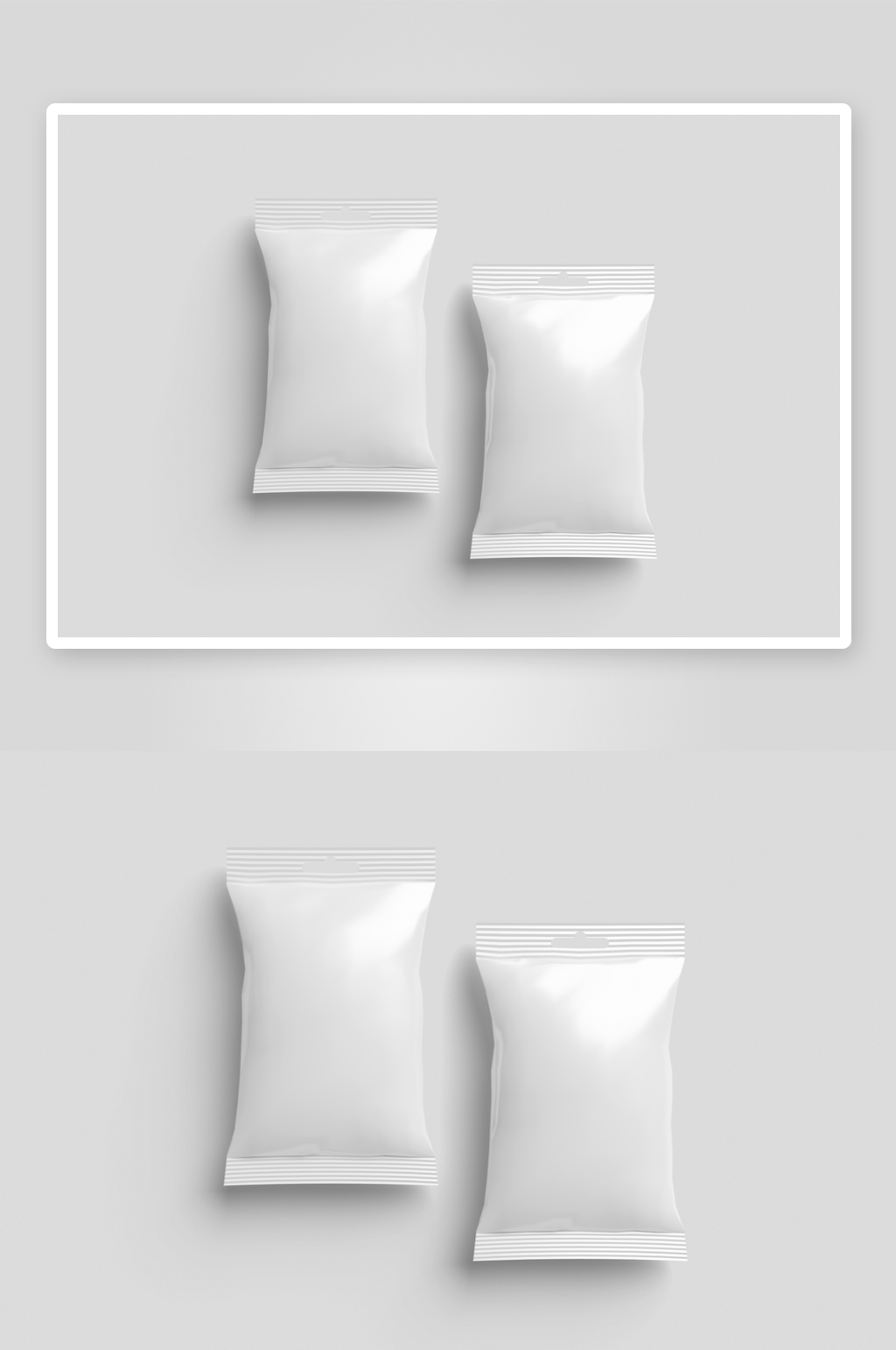 包装袋样机mockup分层素材素材