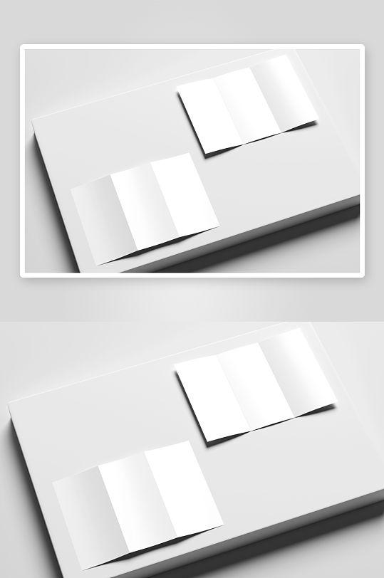 传单折页样机mockup分层素材-众图网