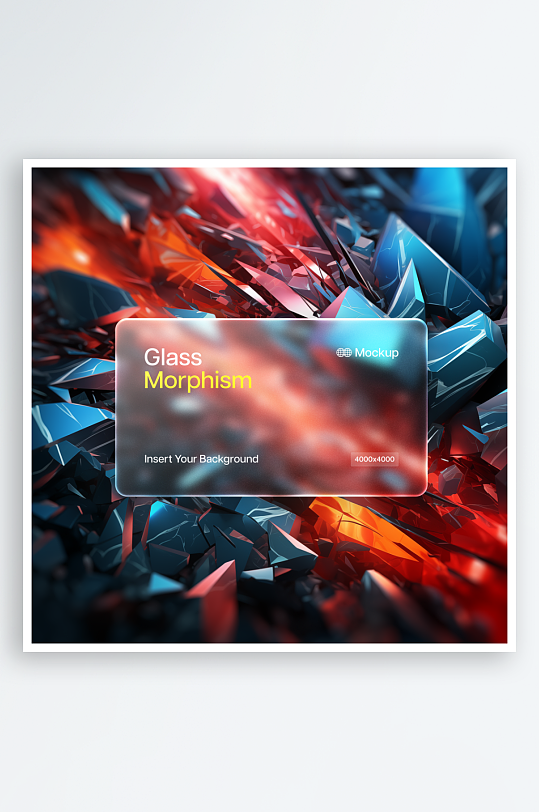 透明屏显示器样机mockup分层素材-众图网