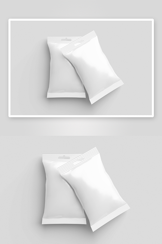 塑料包装袋样机mockup分层素材-众图网