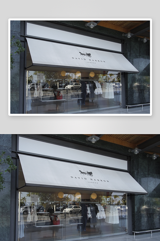 商店招牌样机mockup分层素材-众图网