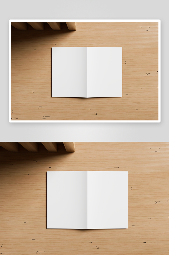 图书折页样机mockup分层素材-众图网
