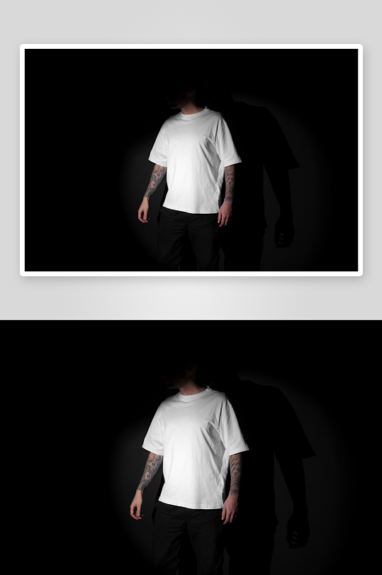 T恤样机mockup分层素材-众图网