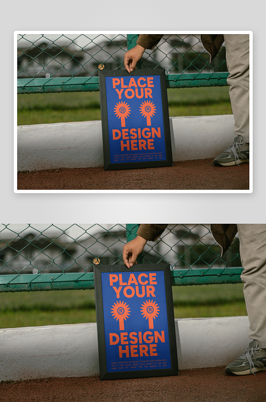 广告宣传栏样机mockup分层素材-众图网