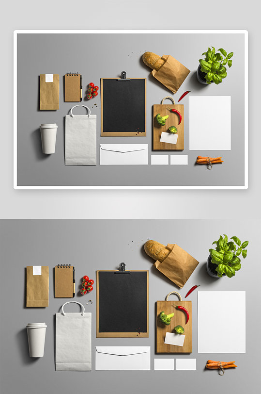 记事本咖啡杯样机mockup分层素材-众图网