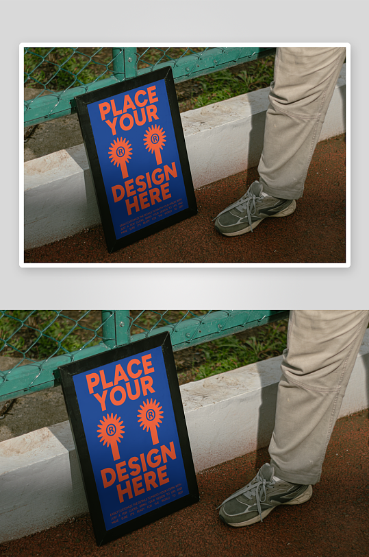 广告宣传栏样机mockup分层素材-众图网