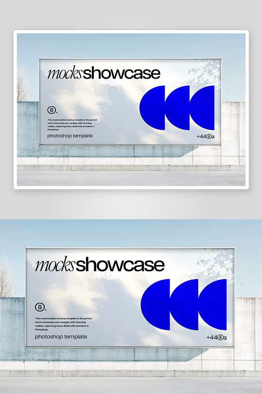 广告栏样机mockup分层素材-众图网