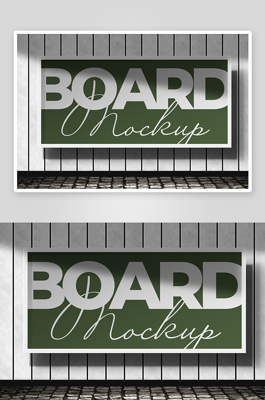 广告栏样机mockup分层素材-众图网