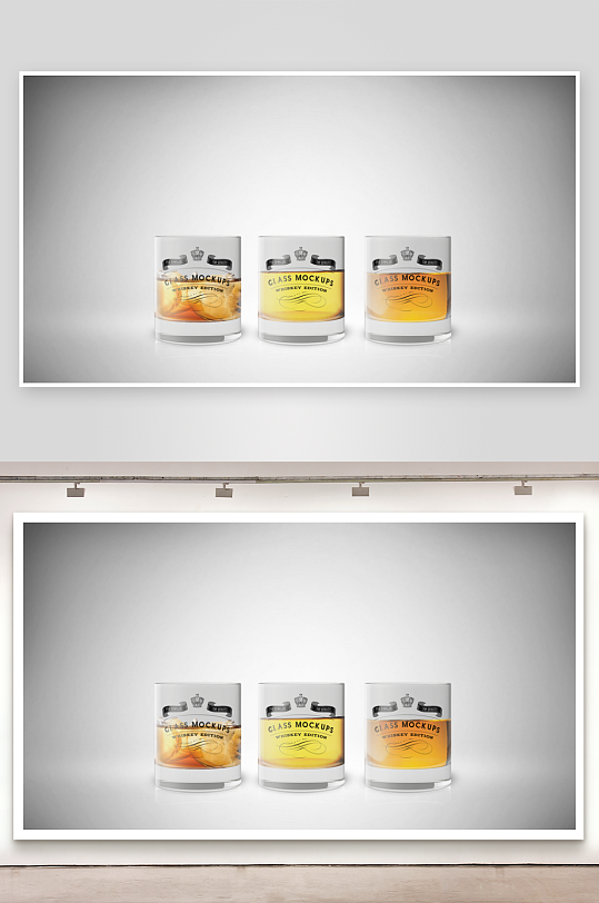 威士忌酒杯样机mockup分层素材-众图网