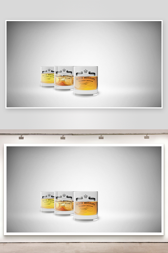 威士忌酒杯样机mockup分层素材-众图网