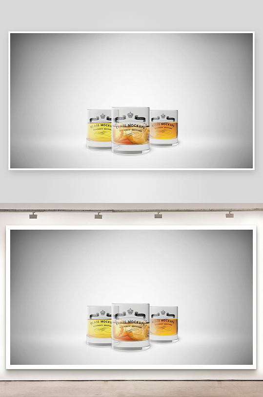 威士忌酒杯样机mockup分层素材-众图网