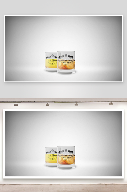 威士忌酒杯样机mockup分层素材-众图网