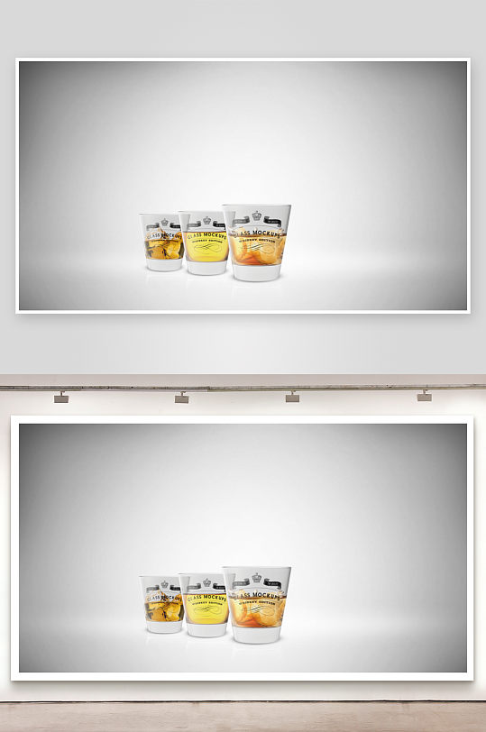 威士忌酒杯样机mockup分层素材-众图网