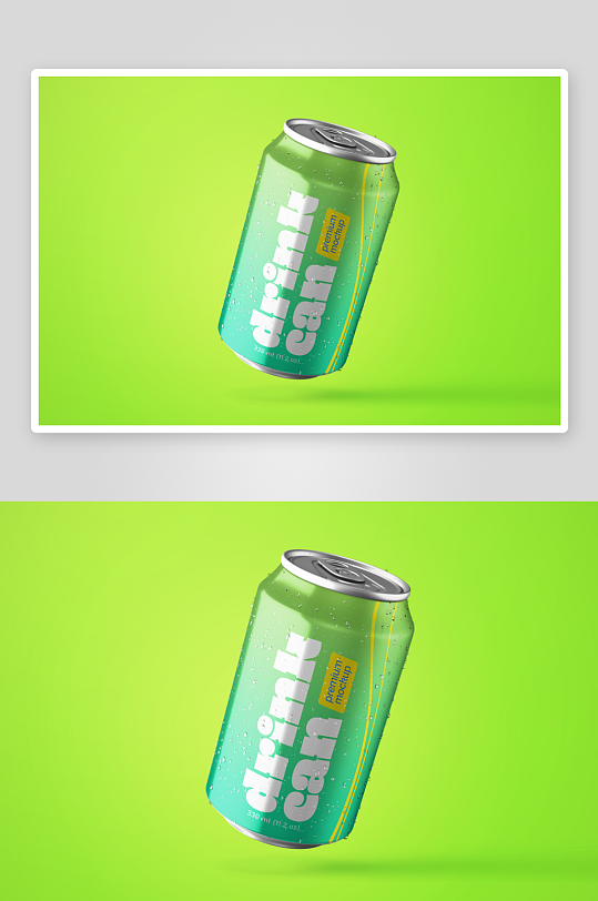 易拉罐样机mockup分层素材-众图网