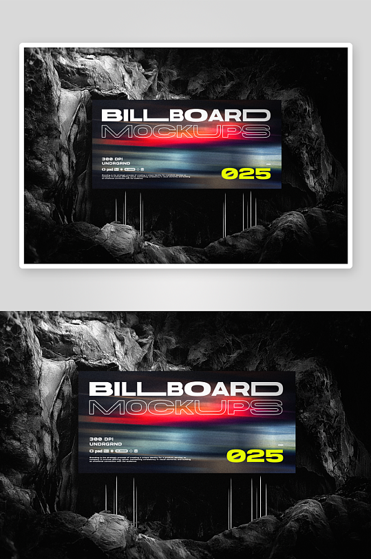 户外广告样机mockup分层素材-众图网