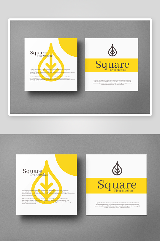 广告传单样机mockup分层素材-众图网