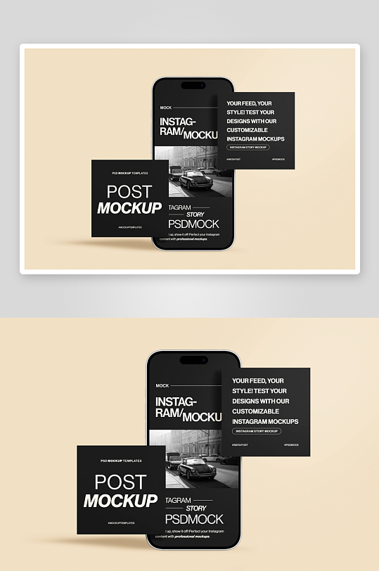 手机样机mockup分层素材-众图网