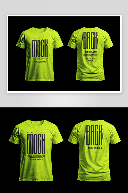 T恤衣服样机mockup分层素材-众图网