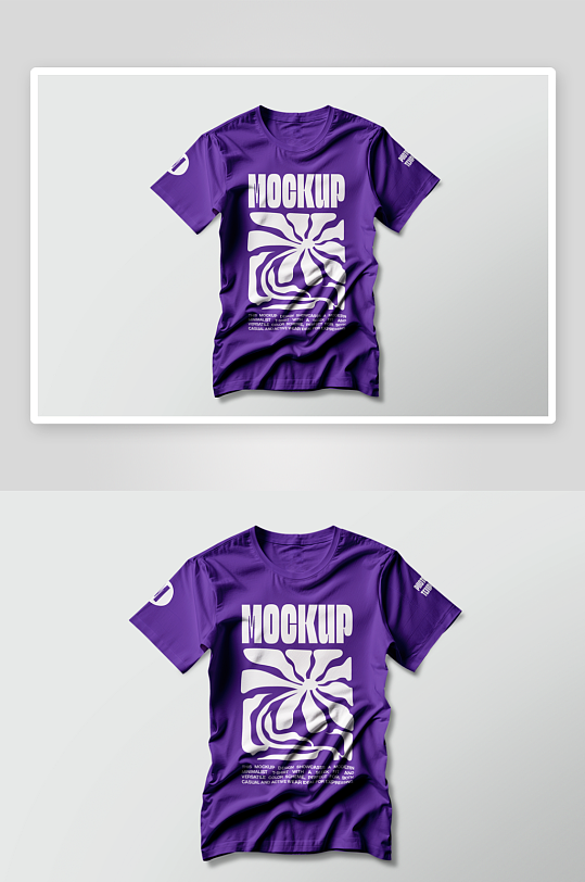 T恤衣服样机mockup分层素材-众图网
