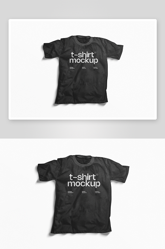 T恤衣服样机mockup分层素材-众图网