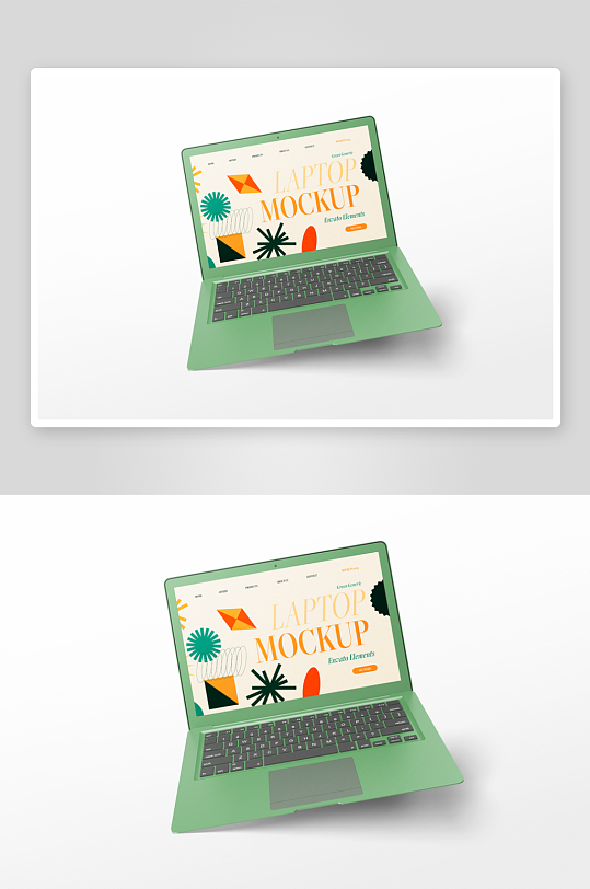 笔记本电脑样机mockup分层素材-众图网