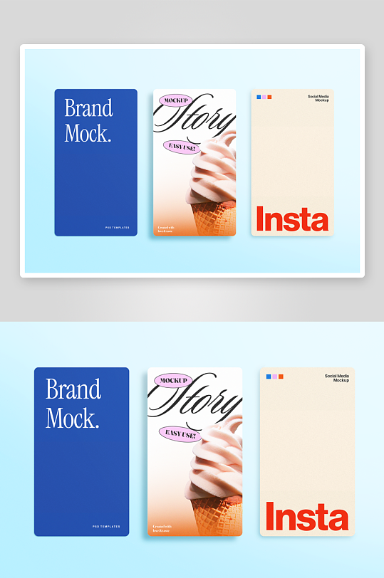 广告传单样机mockup分层素材-众图网