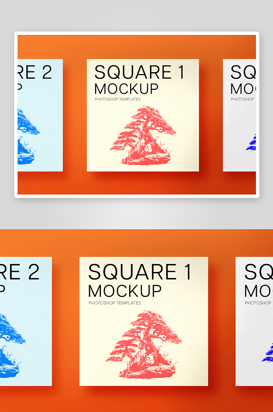 广告传单样机mockup分层素材-众图网