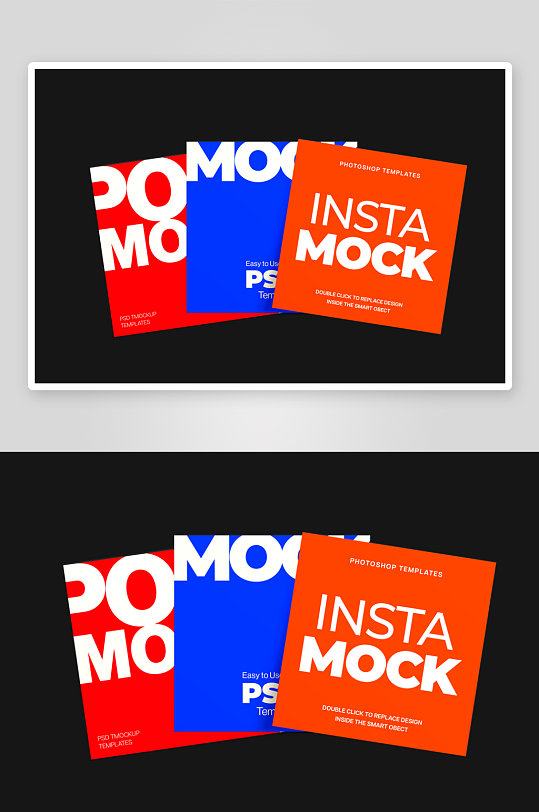 广告传单样机mockup分层素材-众图网