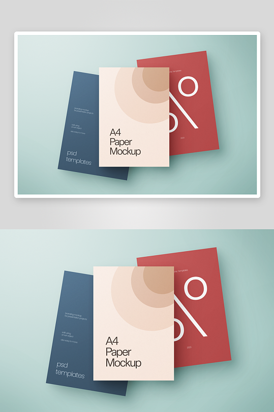 广告传单样机mockup分层素材-众图网