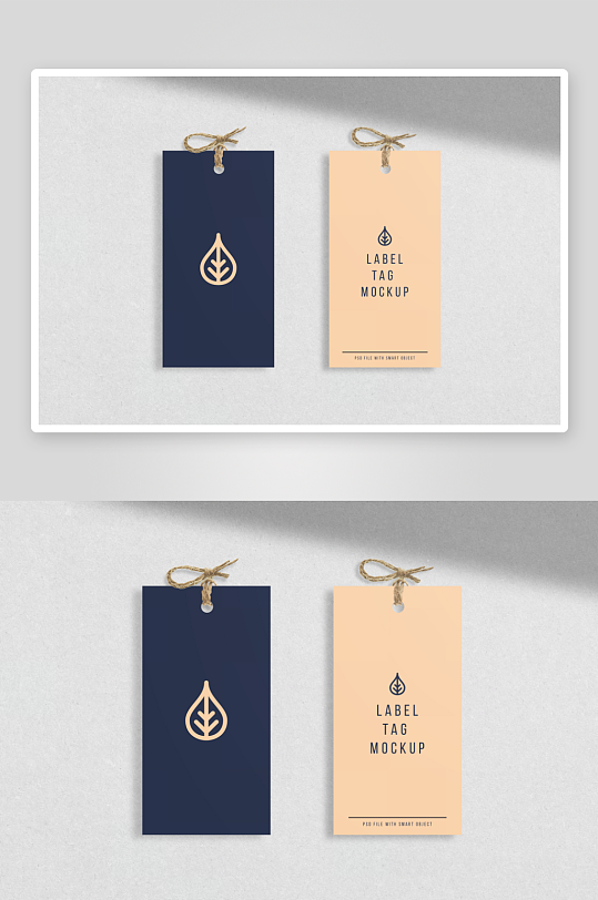 卡片吊牌样机mockup分层素材-众图网