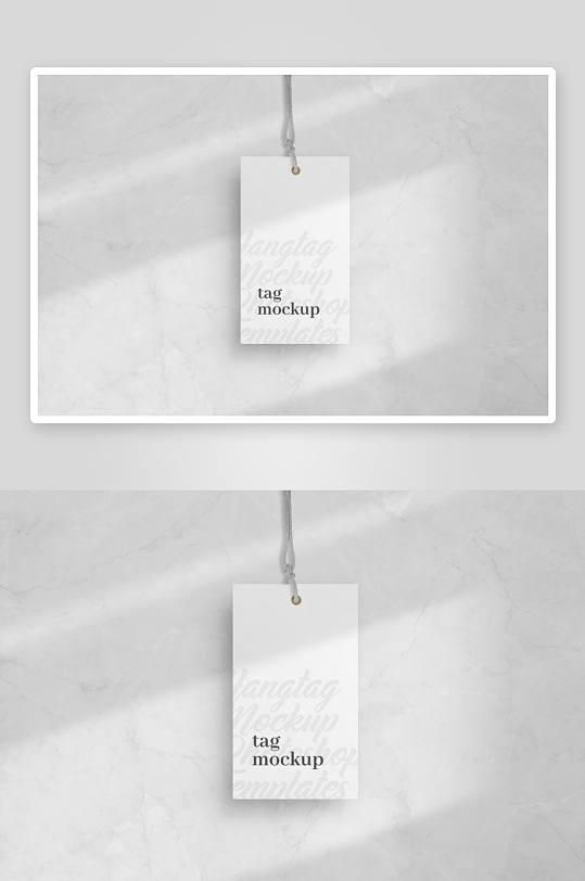 卡片吊牌样机mockup分层素材-众图网