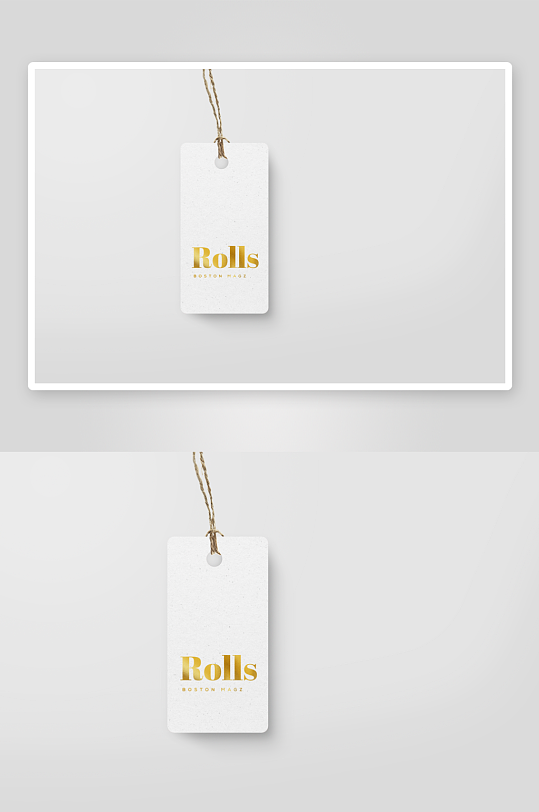 卡片吊牌样机mockup分层素材-众图网