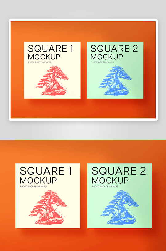 广告传单样机mockup分层素材-众图网