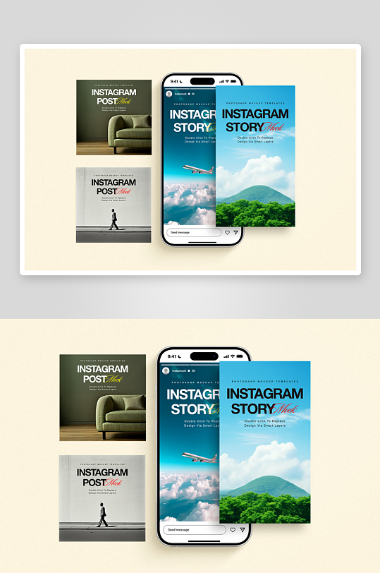 手机样机mockup分层素材-众图网