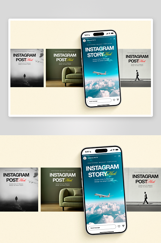 手机样机mockup分层素材-众图网