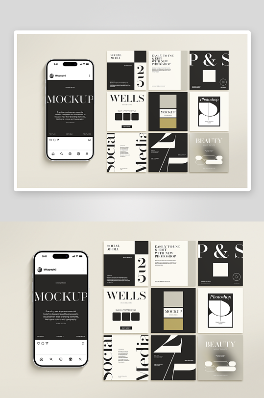 手机样机mockup分层素材-众图网