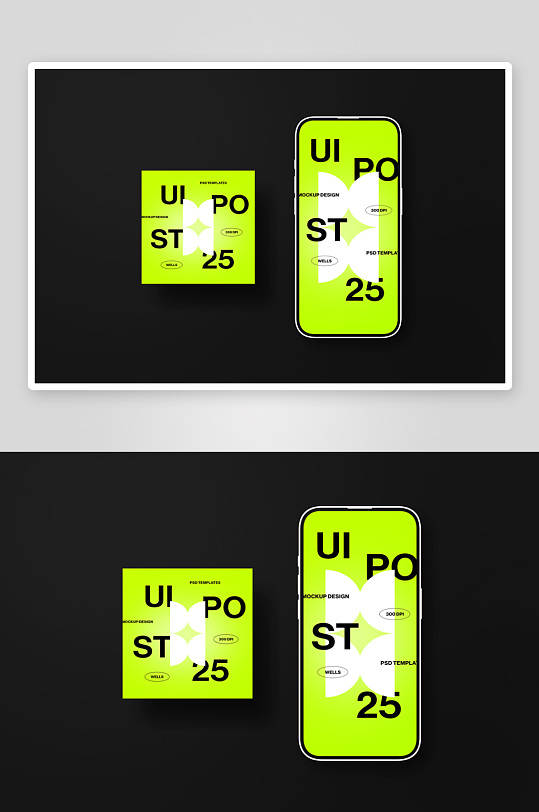 宣传单样机mockup分层素材-众图网