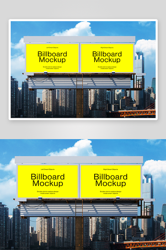 大型户外广告样机mockup分层素材-众图网