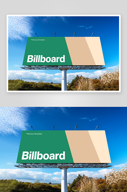 大型户外广告样机mockup分层素材-众图网
