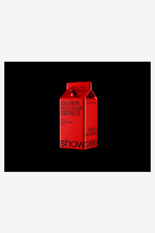 牛奶盒样机mockup分层素材-众图网