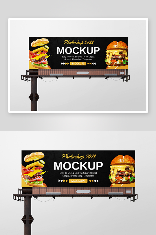 户外广告样机mockup分层素材-众图网