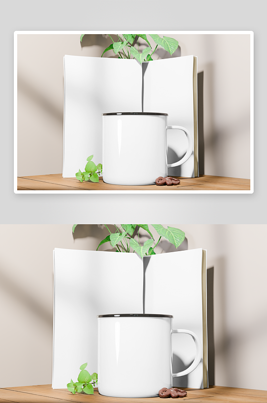 搪瓷缸样机mockup分层素材-众图网