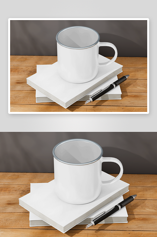 搪瓷缸样机mockup分层素材-众图网