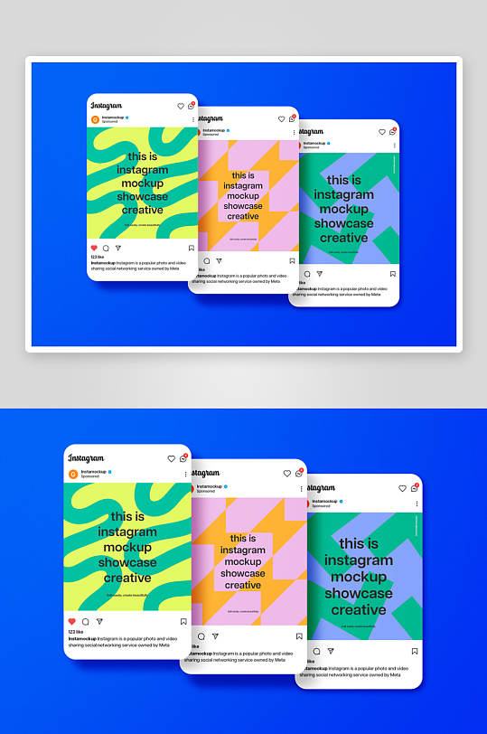 手机社交媒体样机mockup分层素材-众图网