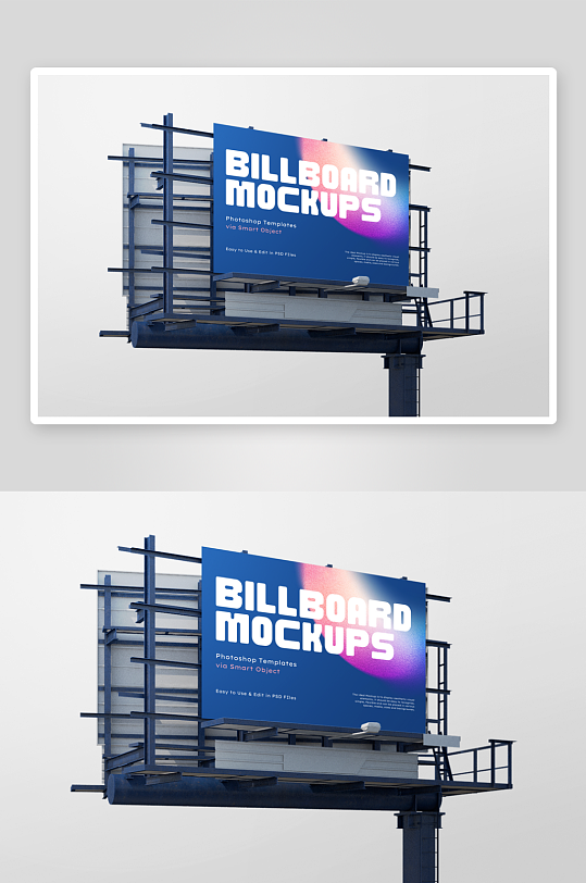 户外广告样机mockup分层素材-众图网