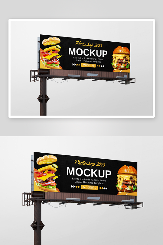 户外广告样机mockup分层素材-众图网